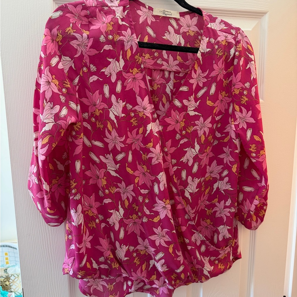 Beacon Fuchsia Floral Blouse